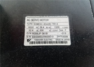 Βιομηχανικός κινητήρας υποστήριξης Yaskawa Electric 4500 W 1500 RPM SERVO MOTOR SGMDH-45A2B-YR14