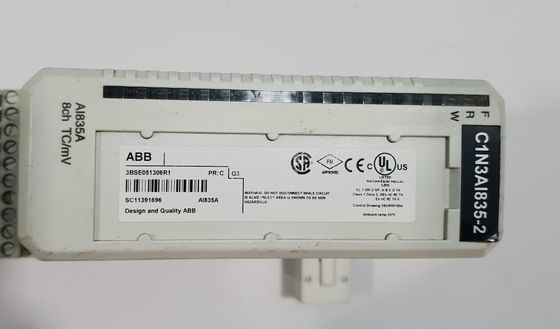ABB AI835A 3BSE051306R1 Ψηφιακή μονάδα I O για μετρήσεις θερμοσύνδεσης/mV
