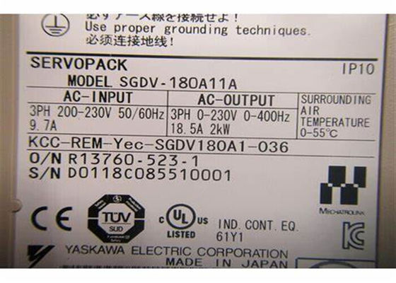 Σημαντική Yaskawa SGDV-180A11A AC Servo Amplifier 200V Νέο πρωτότυπο