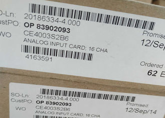 EMERSON DELTAV Αναλογική κάρτα VE4003S2B6 CE4003S2B6 16CH Επαναχούμενη παροχή ρεύματος