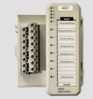 ABB DO820 3BSE008514R1 Ψηφιακό αναμεταδότης εξόδου 8 ch I-O Μονάδα 0,3kg