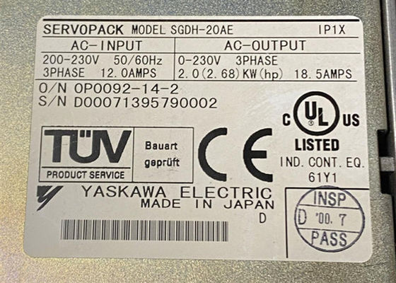 Η Yaskawa SGDH-20AE σειράς κινητήρα σέρβο ολοκαίνουργιο σε αρχικό κουτί