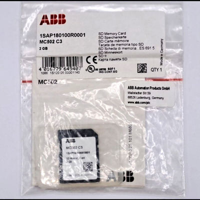 ΑΜΒ MC502 1SAP180100R0001 AC500 SD κάρτα μνήμης Διανεμημένα PLC αυτοματισμού