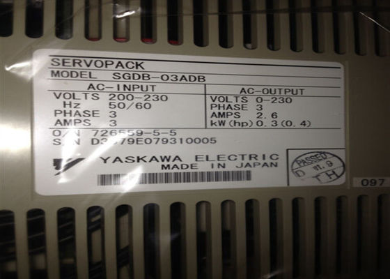 Η Yaskawa SGDB-03ADB AC Servo Drive είναι ολοκαίνουργια στο αρχικό κουτί.
