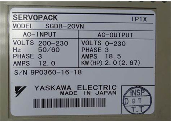 Όλο καινούργιο Yaskawa AC Servo Drives SGDB-20VN Original Νέο σε κουτί