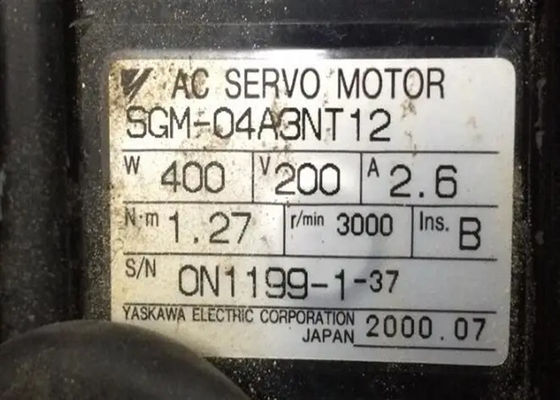Η Yaskawa SGM-04A3NT12 Βιομηχανικός κινητήρας σερβοκίνησης ολοκαίνουργιος στην αρχική μορφή