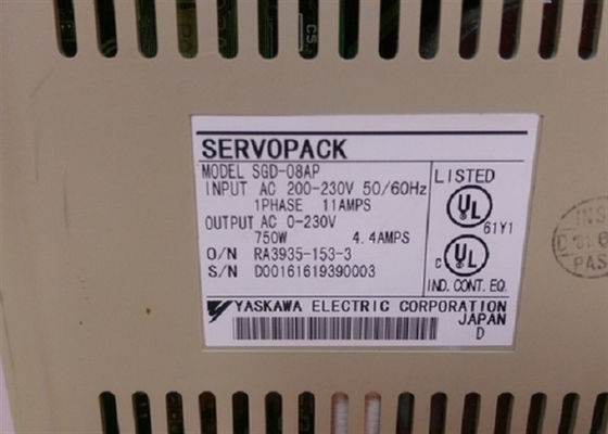 Η Yaskawa SGD-08AP Servopack Servo Drives Αρχικό κουτί ολοκαίνουργιο