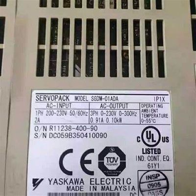 Yaskawa SGDM-02BD 100V Μονοφασική 0,20kW AC Servo Drive και έλεγχος θέσης