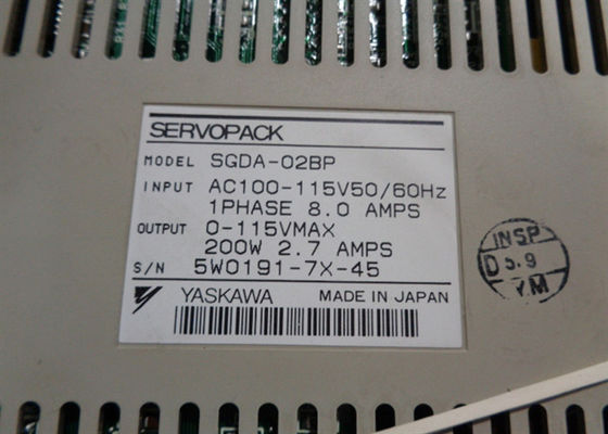 Η Yaskawa Sigma Series SGDA-02BP 100V Servo Drive είναι ολοκαίνουργια σε κουτί.