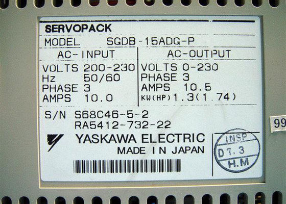 SGDB-15ADG-P AC Servo Drive ολοκαίνουργια Yaskawa στο αρχικό κουτί