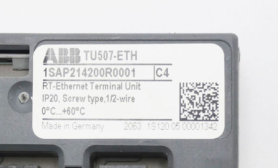 ABB TU507-ETH 1SAP214200R0001 Τερματική μονάδα διεπαφής για πρωτόκολλα Ethernet Τερματικά βίδες