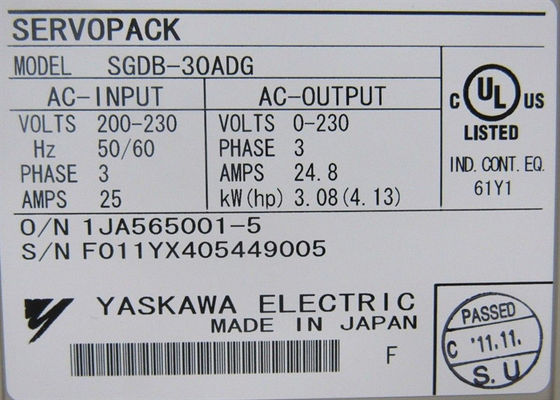 Η Yaskawa SGDB-30ADG Industrial Servo Drive είναι πρωτότυπη και ολοκαίνουργια.