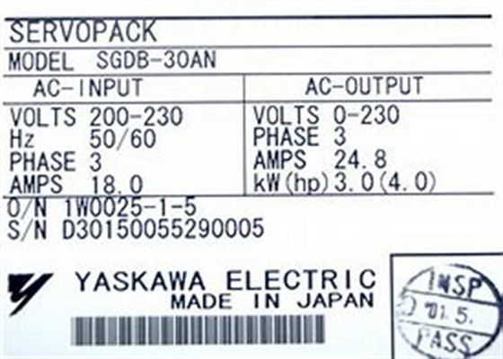 Yaskawa ολοκαίνουργια βιομηχανία servo drives SGDB-30AN αρχικό κουτί