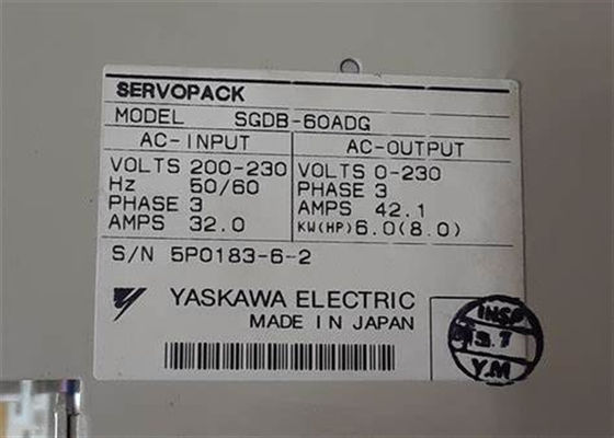 Η Yaskawa έχει ολοκαίνουργια αρχική τροφοδοσία SGDB-60ADG 230V σε κουτί