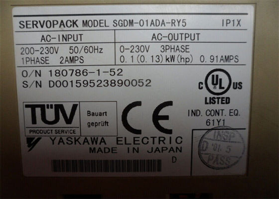 Η Yaskawa SGDM-01ADA-RY5 Ιαπωνική μάρκα