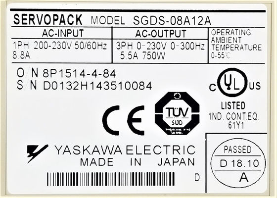 Η Yaskawa SGDS-08A12A Sigma 3 Series AC Servo Drive είναι ολοκαίνουργια.