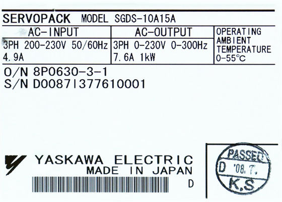 Η Yaskawa SGDS σειράς SGDS-10A15A ολοκαίνουργια servo drive πρωτότυπη