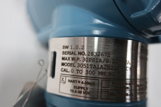 Ροζμάουντ 3051TA1A2B21AB4C6 Μεταδότης πίεσης 0-300mm-hg 10,5-30v-dc