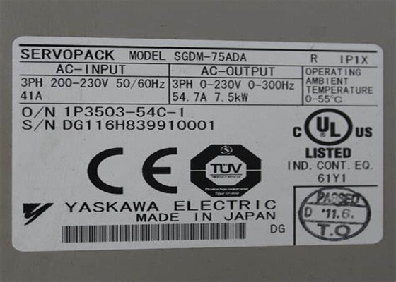SGDM-75ADA Yaskawa Βιομηχανική Servo Drives ολοκαίνουργια στην αρχική
