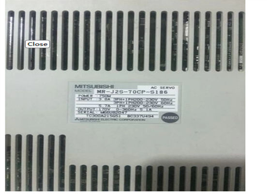 MR-J2S-40CP-S186 Βιομηχανικές τροφοδοτικές μηχανές Διαθεσιμότητα αποθέματος και ισχύς 400W
