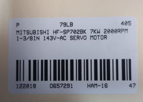 Η Mitsubishi HF-SP702BK σερβοκινητήρας 7kw 2000rpm 1-3/8in 143v-ac