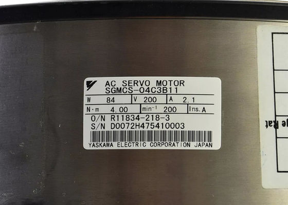 Yaskawa Industrial AC Servo Motor 4Nm Απόδοση SGMCS-04C3B11 Νέο