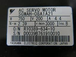 0.75kw Βιομηχανικός κινητήρας SGMPH-08A1A21 Brand New Original