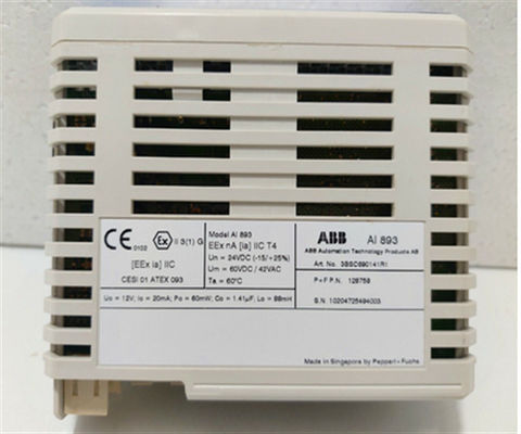AI893 3BSC690141R1 Αναλογική μονάδα εισόδου Επαναχούμενη μονάδα τροφοδοσίας