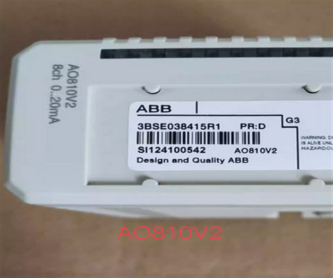 ABB AO810V2 3BSE038415R1 Αναλογική μονάδα εξόδου Κεντρική μονάδα επεξεργασίας