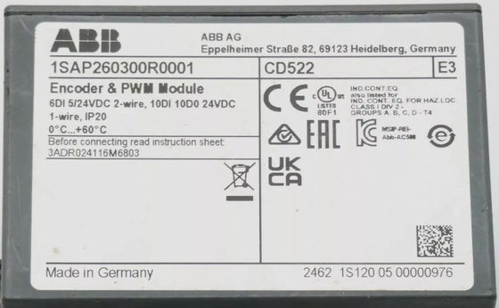 ABB CD522 1SAP260300R0001 Εισαγωγές κωδικοποιητή λειτουργίας 2 Σουηδία