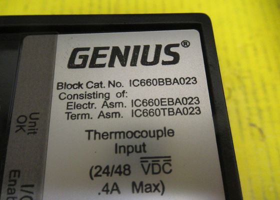 GE Fanuc IC660BBA023 6 κυκλώματα εισόδου, 24 έως 48 Volt DC ισχύος μπλοκ, -25 mV έως 150 mV μέτρησης τάσης