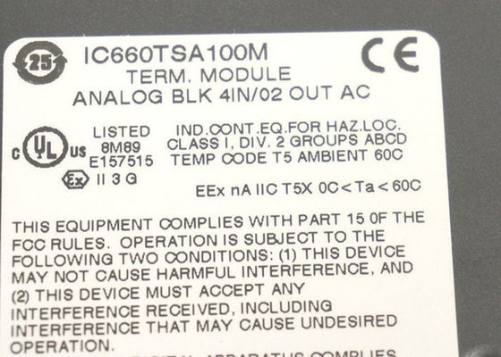 Το τερματικό σύνολο GE Fanuc IC660TSA100 είναι το τερματικό σύνολο για ένα μπλοκ I/O.
