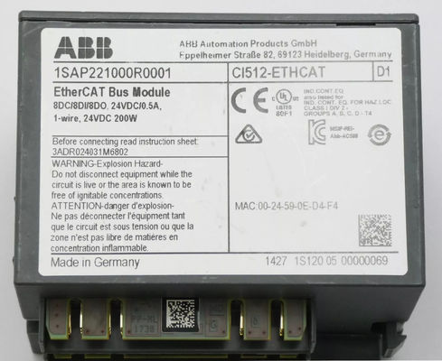 CI512-ETHCAT ABB ολοκαίνουργια ψηφιακή μονάδα επικοινωνίας 24V