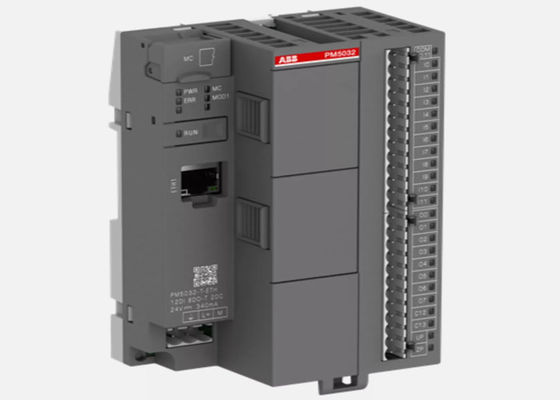 Μονάδα επεξεργαστή ABB PM5032-T-ETH. Μνήμη 2MB. 12 DI 24VDC. 8 DO 24VDC 0.5A. 2 DC 24VDC.