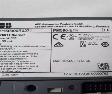 ABB PM590-ETH 1SAP150000R0271 Προγραμματιζόμενος λογικός ελεγκτής