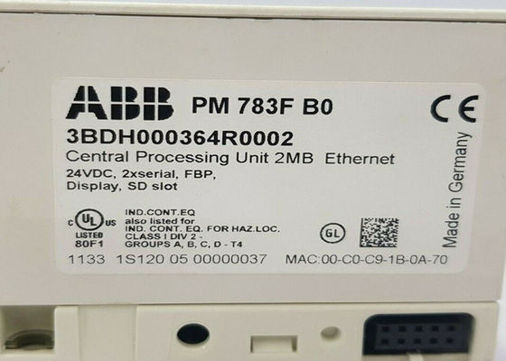 ABB U3BDH000364R0001 PM783F, Κεντρική μονάδα επεξεργασίας, 2M 2Mb