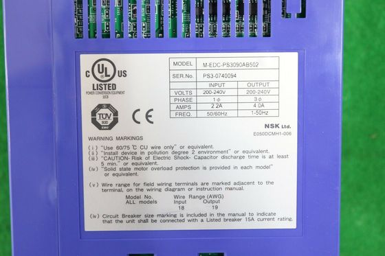 NSK M-EDC-PS3090AB502 MEDC Precision Servo Drive 450W 0-15A 0-30V συνεχής ρεύμα Βιομηχανικό