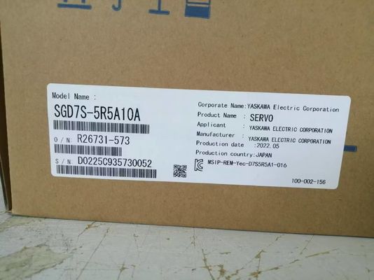 Ηλεκτρική εταιρεία YASKAWA SERVO SGD7S-5R5A10A Βιομηχανικός κινητήρας