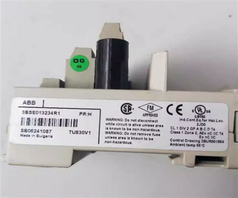 Ειδικότητα προϊόντος TU830V1 3BSE013234R1 0,28 kg Επαναχούμενη μονάδα τροφοδοσίας Ηλεκτρική τάση δοκιμής 500 V α.κ.