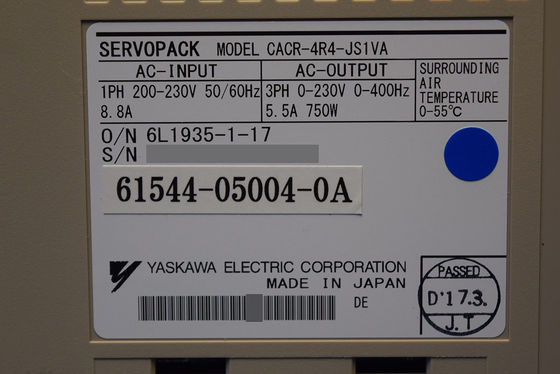 Yaskawa CACR-4R4-JS1VA AC servo drive Μέγιστη πτώση / δίκτυο 31