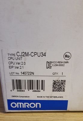 Omron CJ2M-CPU34 Διορισμός ρεύματος 5A Προγραμματιζόμενος ελεγκτής