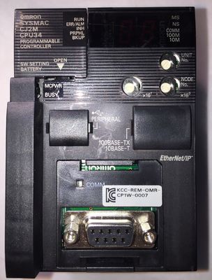 Omron CJ2M-CPU34 Διορισμός ρεύματος 5A Προγραμματιζόμενος ελεγκτής
