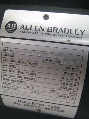 ΑΒ 1326ΑΒ-Β2Ε-21-C4 σειρά Torque Plus, κινητήρες AC servo