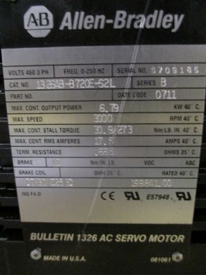 AB 1326AB-B720E-S2L περιστροφικός κινητήρας σερβο για ακριβή και ομαλή ρύθμιση κίνησης