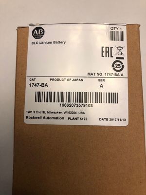 Συμπίεση σχεδιασμού AB 1747-BA CompactLogix 3V μπαταρία για εύκολη εγκατάσταση