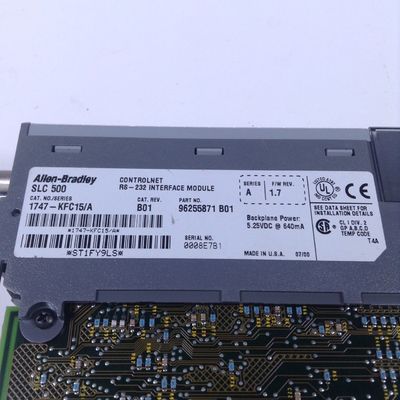 SLC500 ControlNet RS-232 Ενότητα διεπαφής AB 1747-KFC15