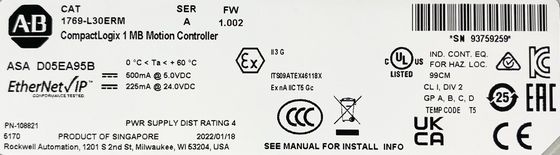 ALLEN-BRADLEY 1769-L30ERM IP20 συμμορφούμενη μακροχρόνια μπαταρία για αναμεταδιδόμενο ασφαλείας