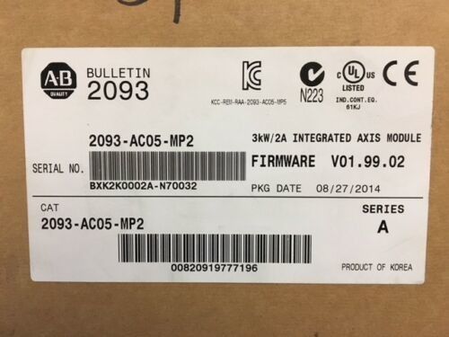 ALLEN-BRADLEY 2093-AC05-MP2 Κινητική 2000 Ενσωματωμένη μονάδα άξονα