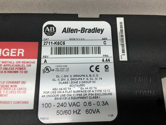 ALLEN-BRADLEY 2711-K6C5 PanelView Προδιαγραφές τερματικού σταθμού