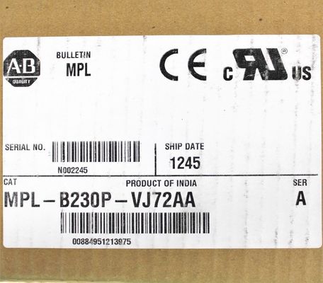 Αλεν-Μπράντλεϊ MPL-B230P-VJ72AA MPL σειρά MPL 480V AC περιστρεφόμενος ελεγκτικός κινητήρας